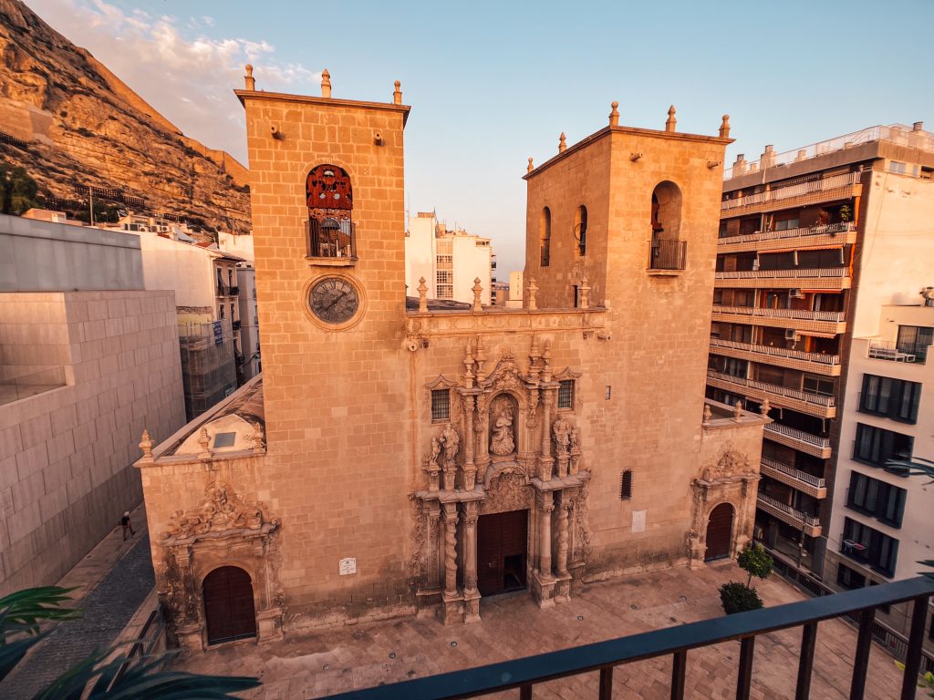 The view of Basilica Santa Maria from the rooftop of Hotel La Miligrosa