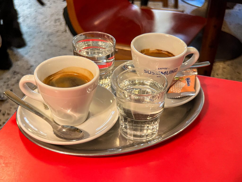 Espressos at Espresso!