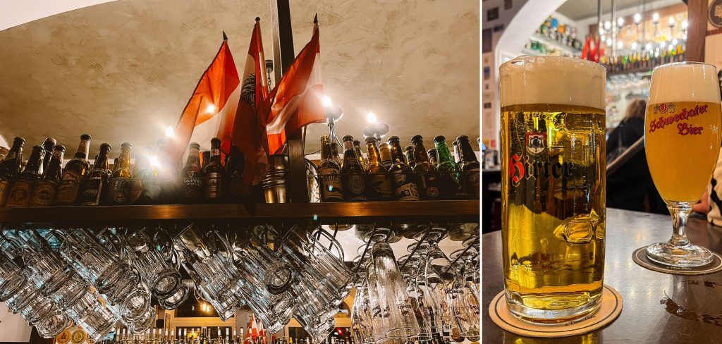 Inside the bar at Bier & Bierli