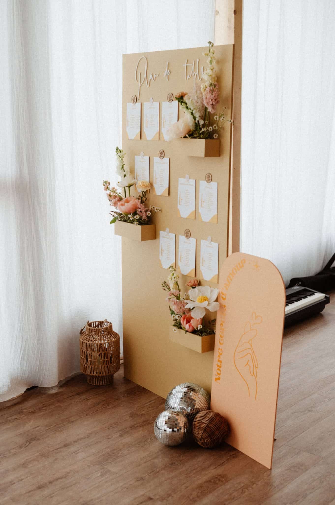 Panneau plan de table mariage Anad Studio