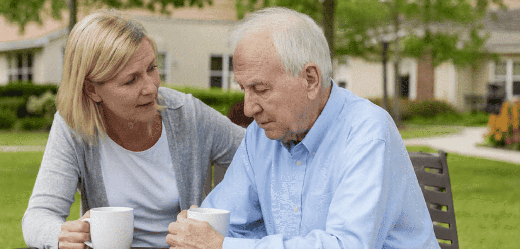 👉 Assisted living vs nursing home decision conversation between daughter and elderly father in Ohio
