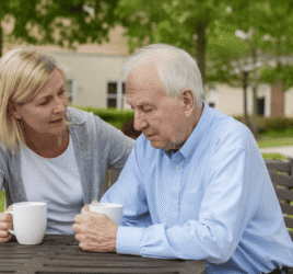 👉 Assisted living vs nursing home decision conversation between daughter and elderly father in Ohio