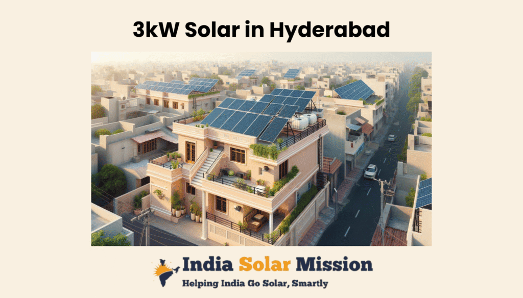 3kW Solar in Hyderabad residential building