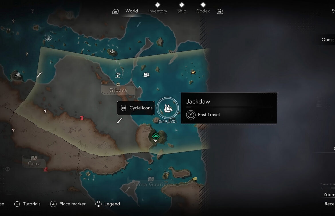 Treasure Map Location