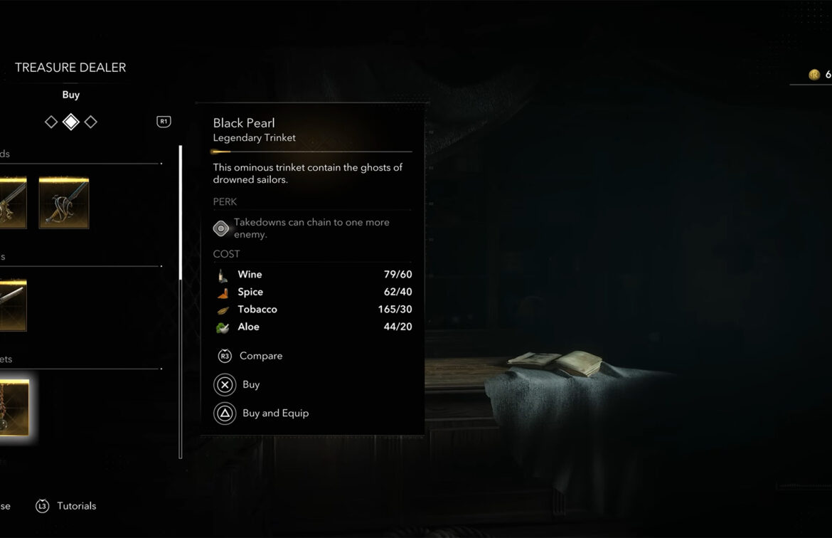 Black Flag Resynced Black Pearl Trinket