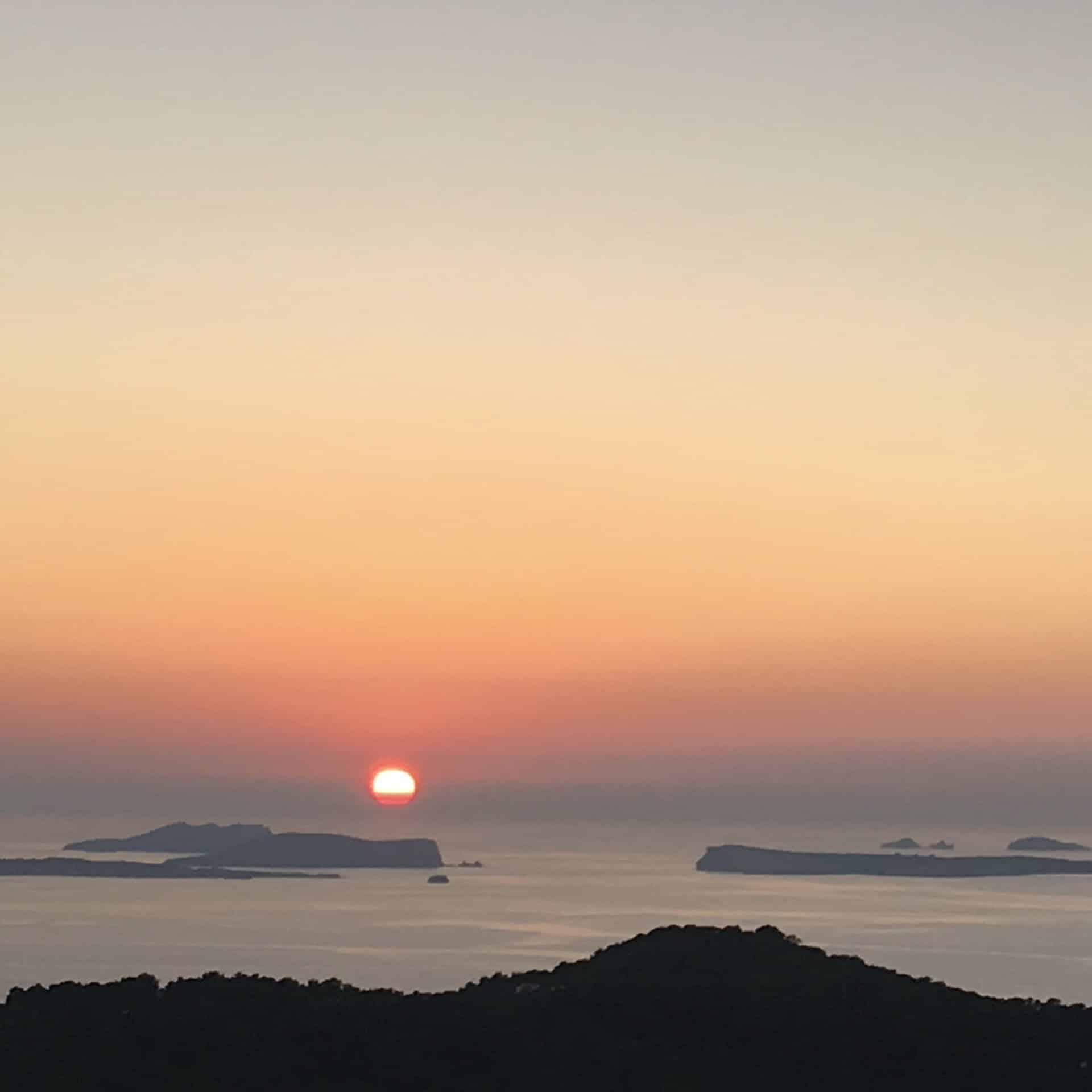 Sunset view from one of Istana's luxury Ibiza residences
