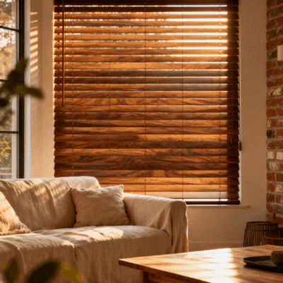 50mm Natural Wood Horizontal Blinds