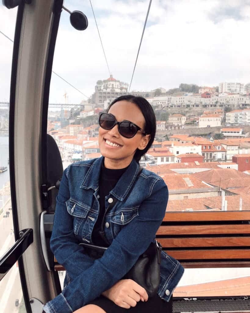 girl in cable car porto 3-day itinerary to porto