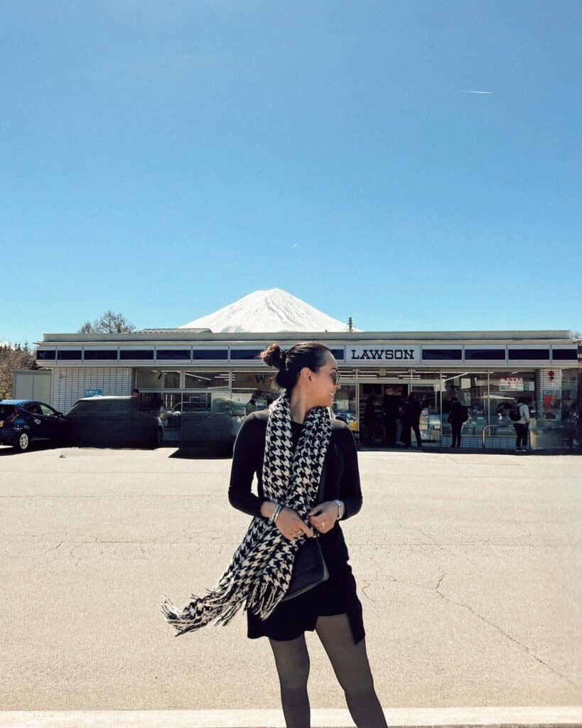 lawson on front of mount fuji