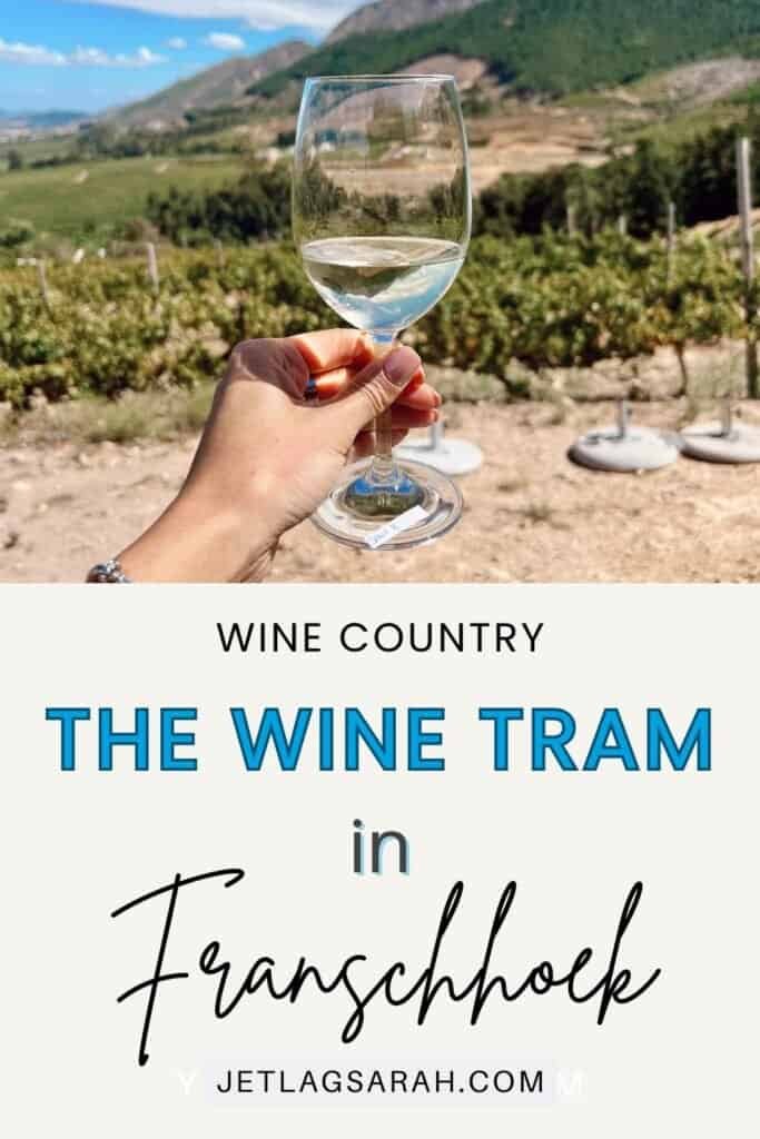 the wine tram in franschhoek capetown