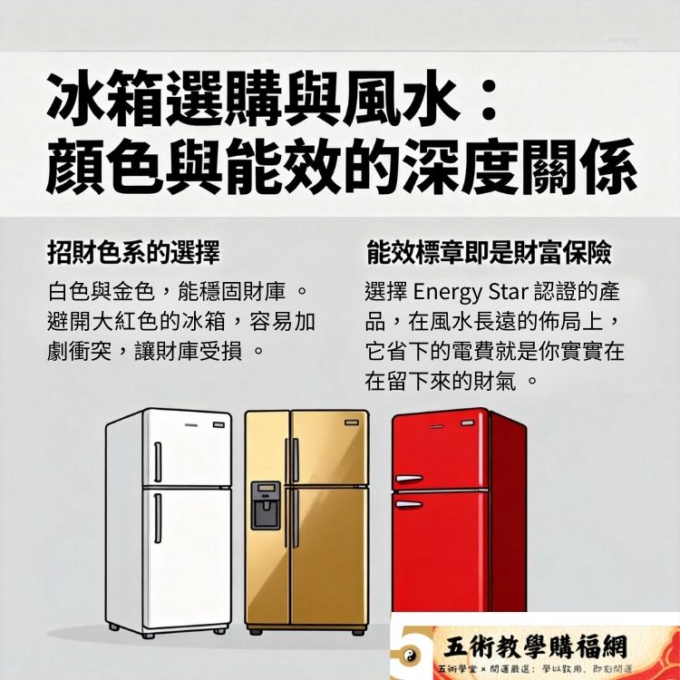 冰箱選購與風水：顏色與能效的重要性