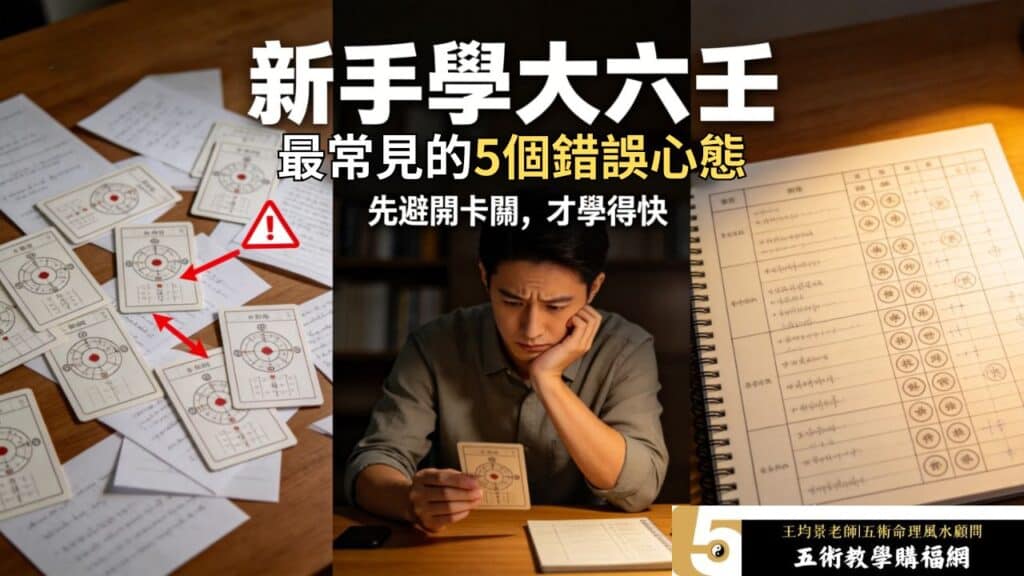 新手學大六壬最常見的5個錯誤心態，避免一開始就走偏學習方向