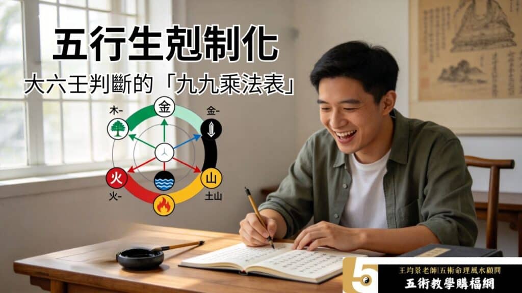 五行生剋制化是大六壬判斷的九九乘法表，快速掌握基礎推演邏輯