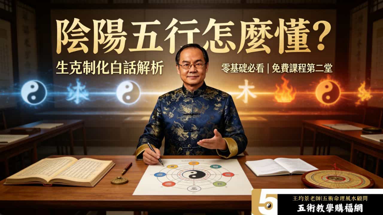 道法大六壬免費課程第二堂，用簡單白話讀懂陰陽五行與生克制化基礎原理