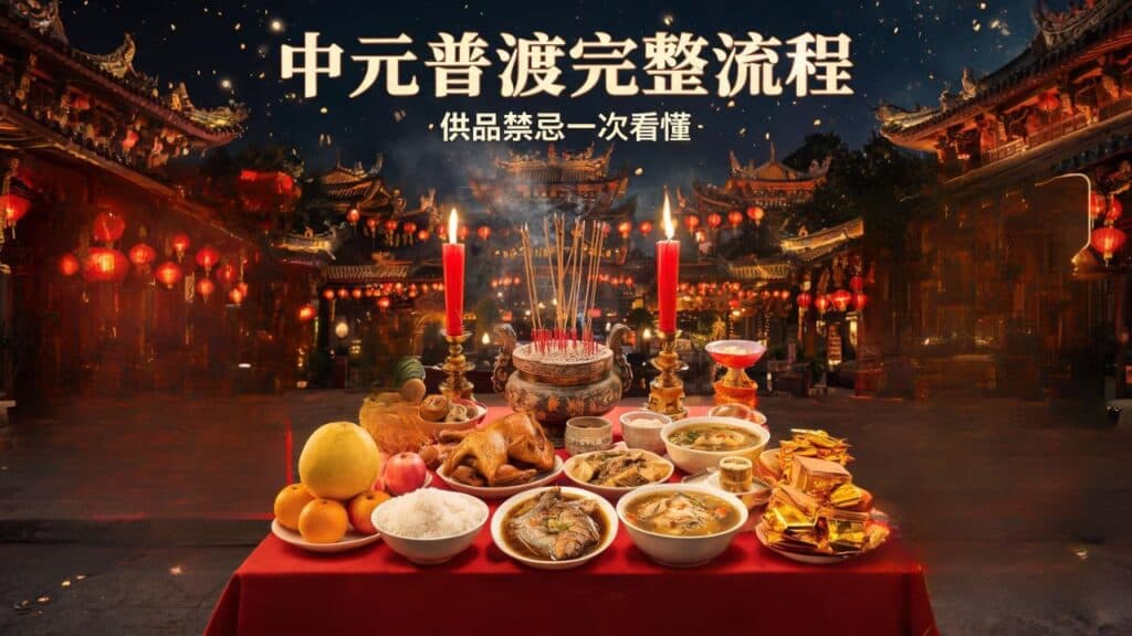 鬼月禁忌中元普渡拜拜完整流程與供品禁忌一次看懂