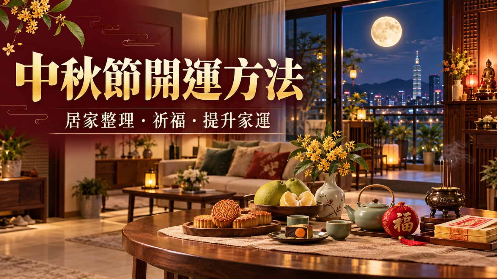 中秋節開運方法|居家整理、祈福與提升家運的實用做法