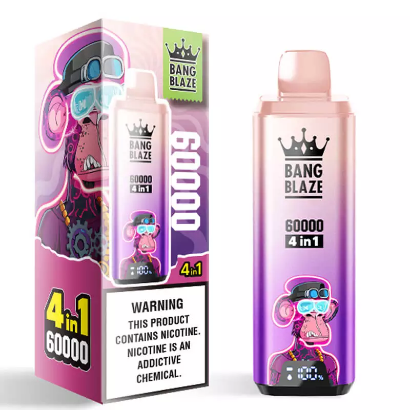 Bang Blaze 60000 Blueberry Raspberry/Grape Ice/Berry Ice/Aloe Mango Melon