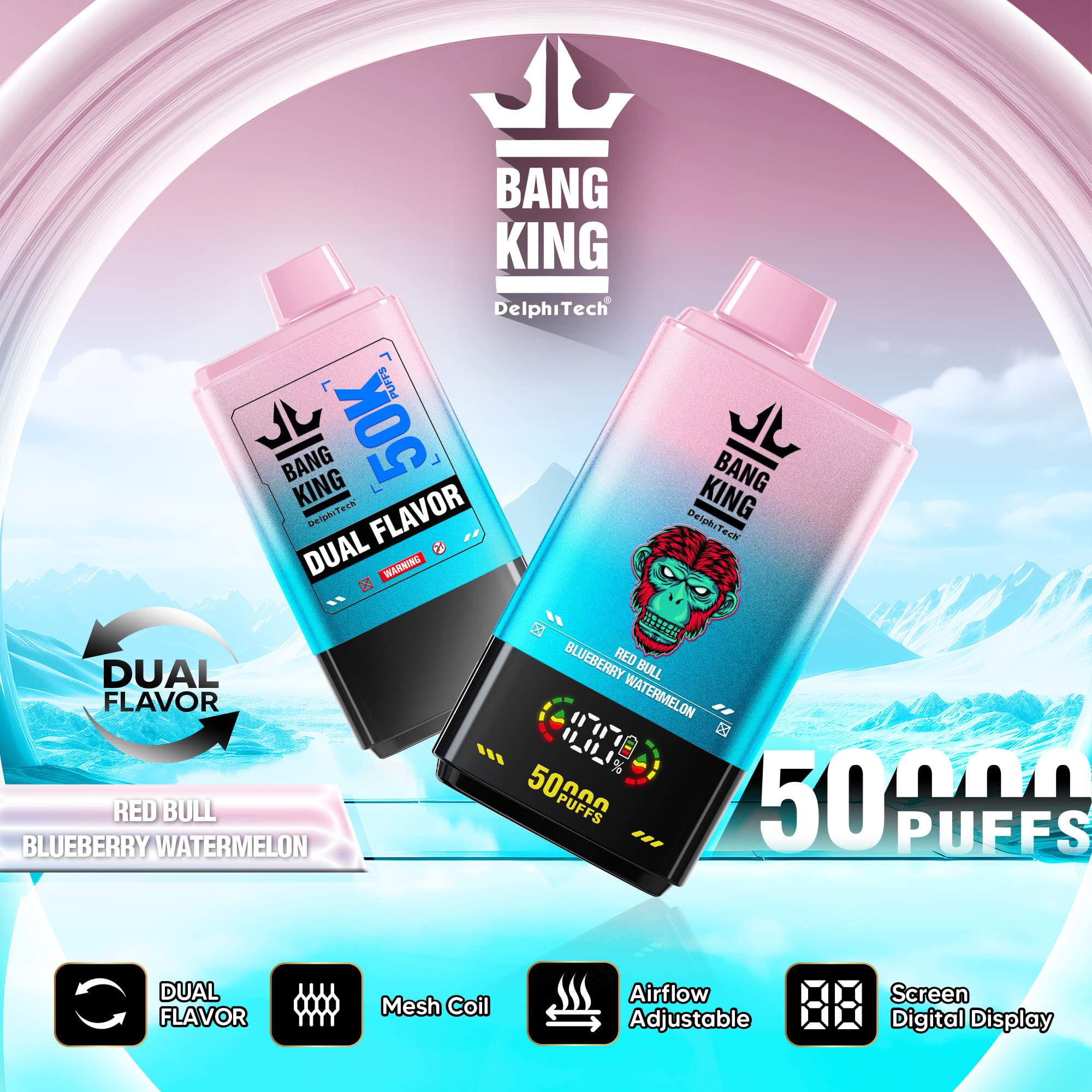 Bang King 50000 Red Bull/Blueberry Watermelon