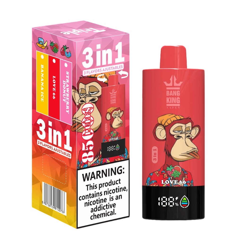 Bang King 85000 Strawberry Donut/Banana Ice/Love 66