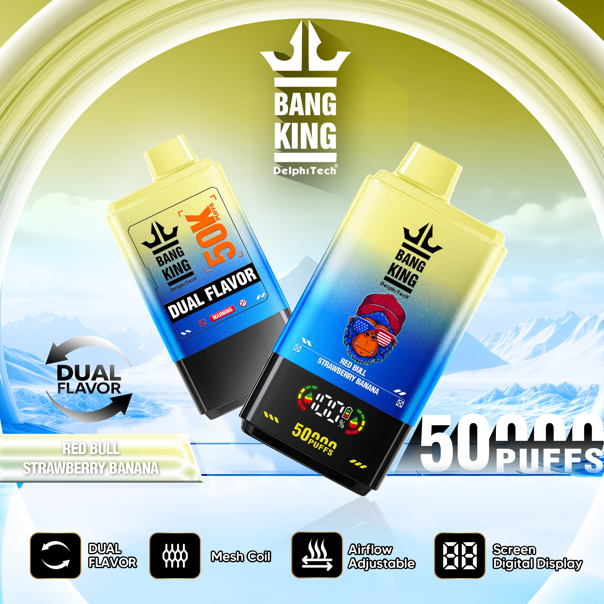 Bang King 50000 Red Bull/Strawberry Banana