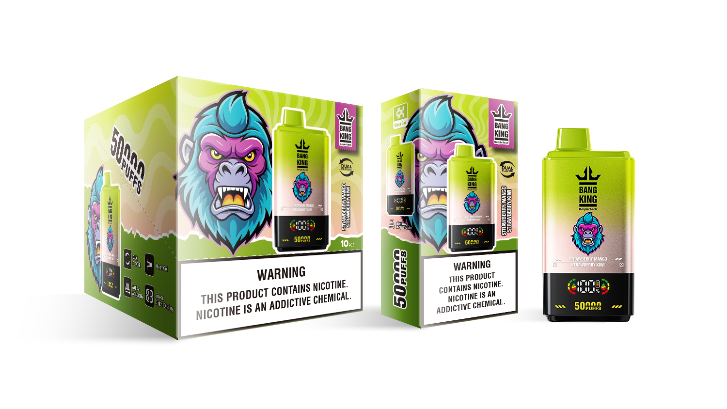 Bang King 50000 Strawberry Mango/Strawberry Kiwi