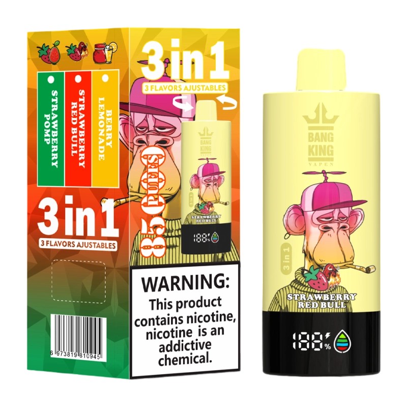 Bang King 85000 Berry Lemonade/Strawberry RedBull/Strawberry Pomp