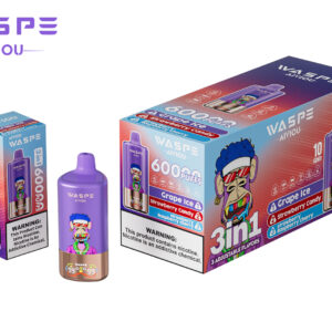 WASPE AIVIOU 60000 Grape Ice/Strawberry Candy/Strawberry Raspberry Cherry – Bild 3