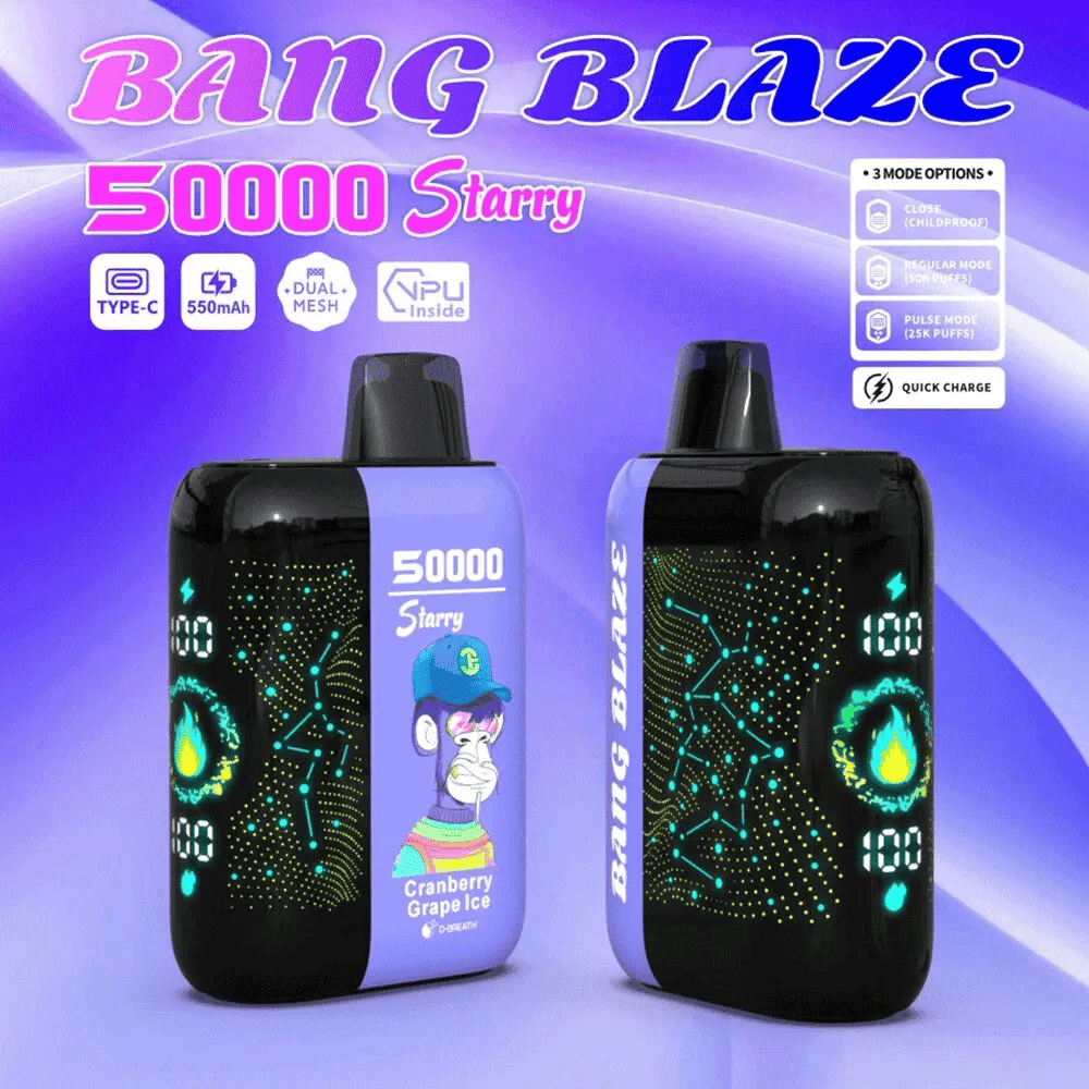 Bang Blaze Starry 50000 Cranberry Grape Ice