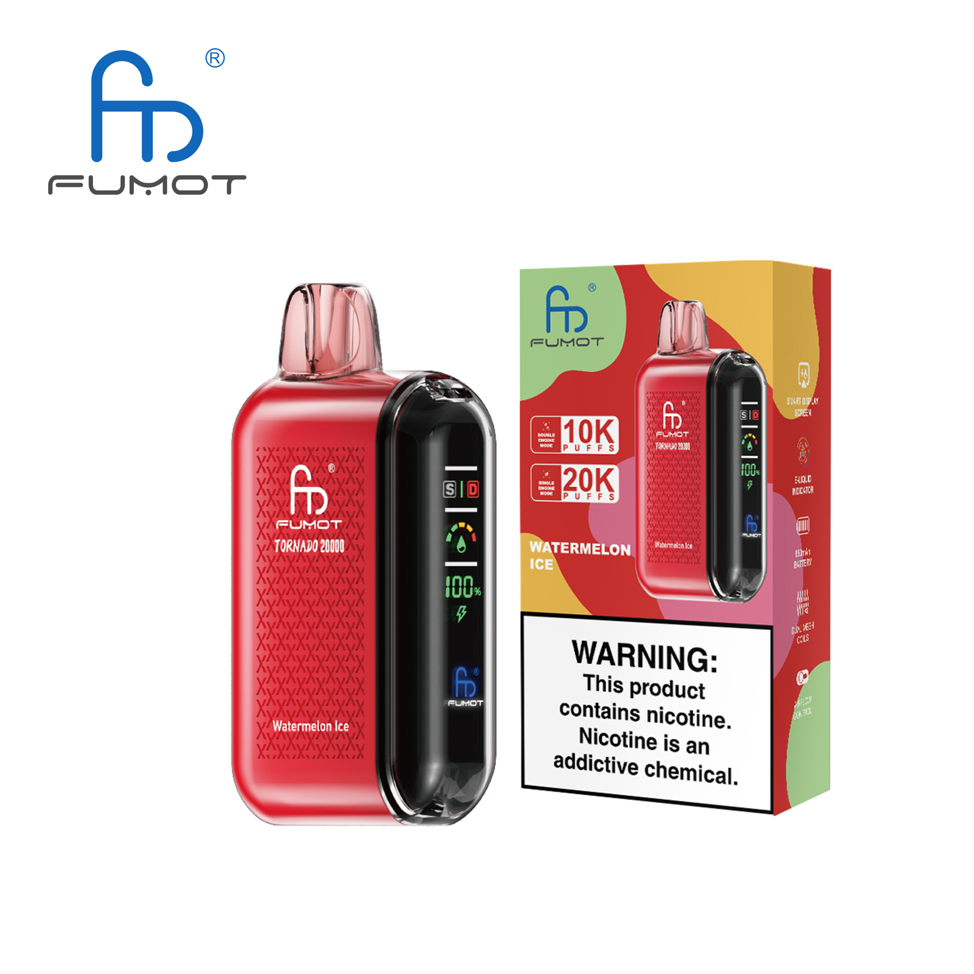 Fumot Tornado 20000 Watermelon Ice – Bild 3