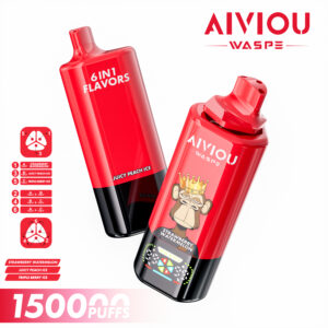 WASPE 6-in-1 150000 Strawberry Watermelon/Juicy Peach Ice/Triple Berry Ice