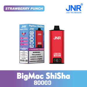 JNR Big Mac Shisha 80000 Strawberry Punch