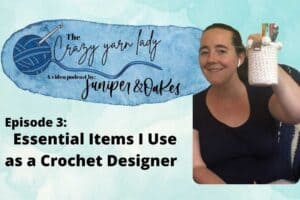 Crochet tools and colorful yarns showcased for crochet enthusiasts.