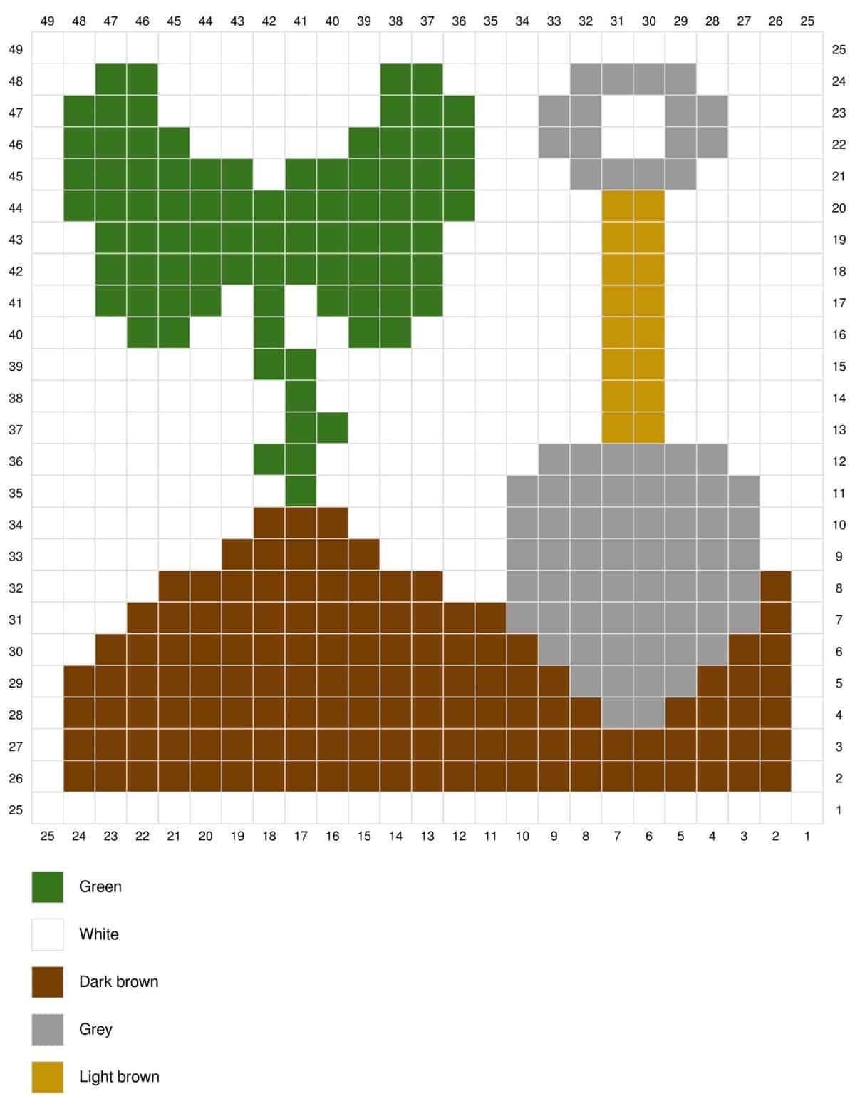 Detailed crochet overlay mosaic pattern featuring Juniper and Oakes design.