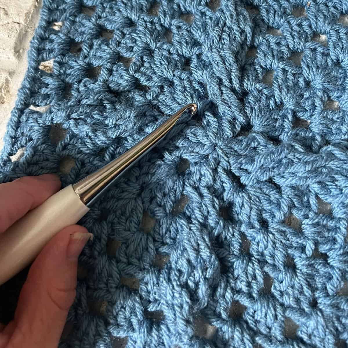 Cabled Granny Square Pattern by Juniper and Oakes