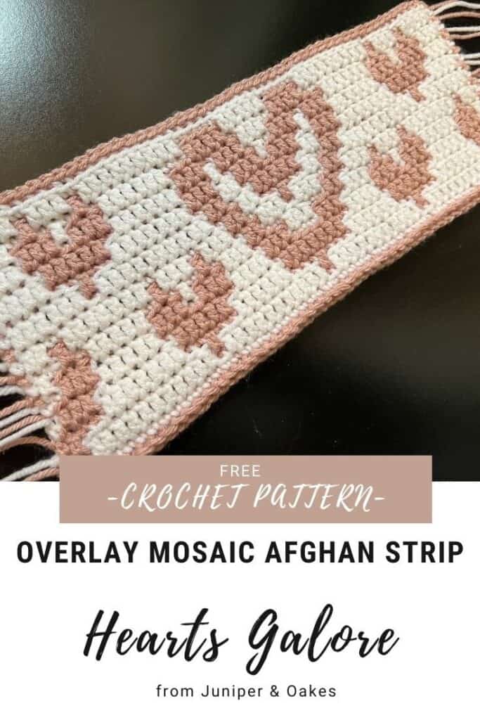 Monthly Mosaic Mystery CAL Heart Galore Pin