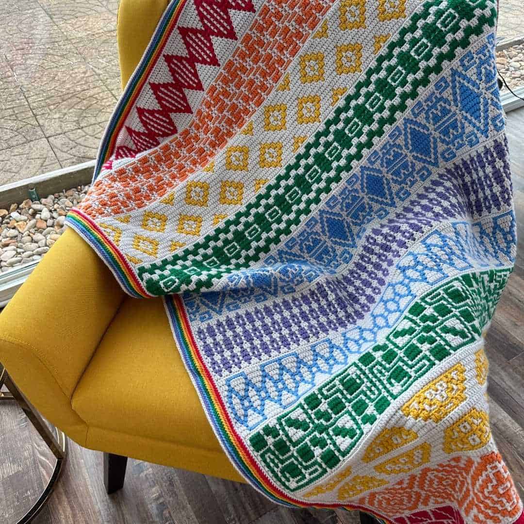 Mosaic in a Month CAL blanket
