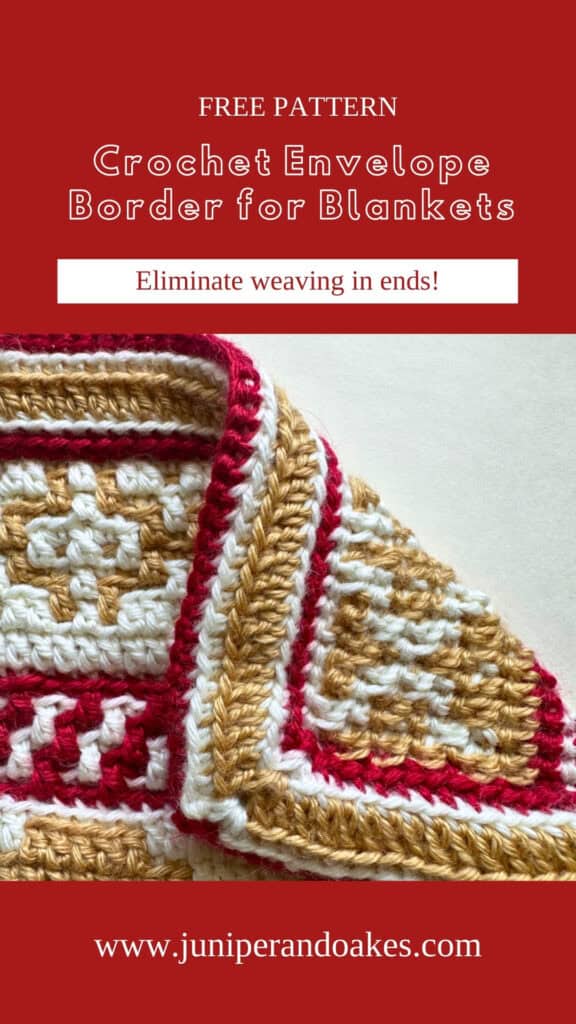 Pin image for the crochet envelope border pattern