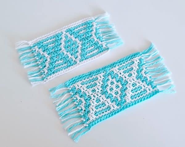 Mosaic Crochet Mug Rug by My Crochet Space