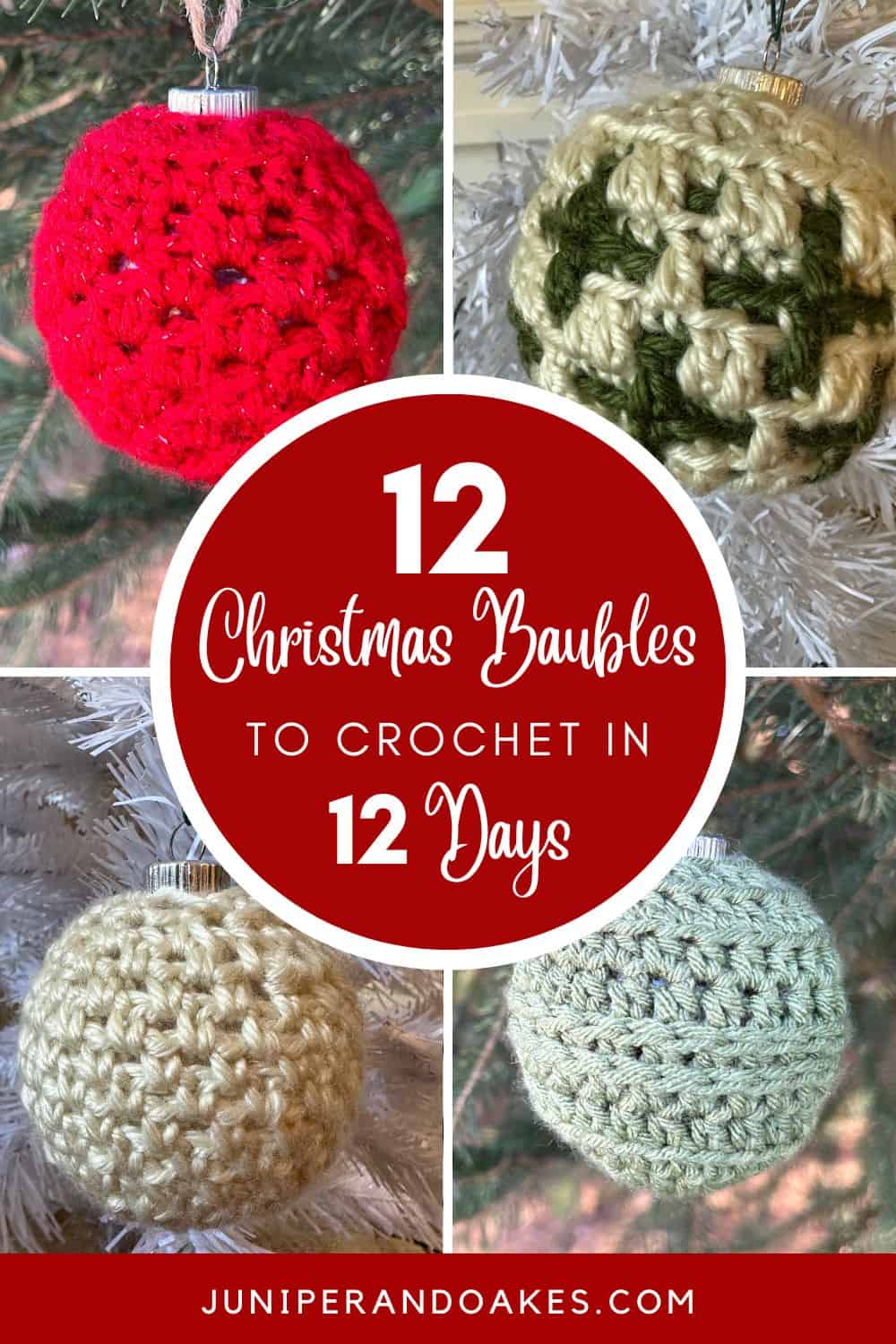 12 Crochet Christmas Baubles to Crochet in 12 Days