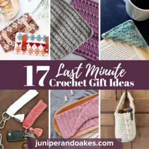 Quick crochet gift ideas for last-minute gift-giving. Perfect for handmade presents and holiday surp.