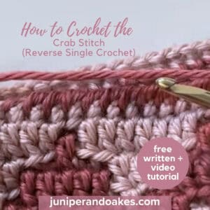 Reverse Single Crochet Stitch for Beginners.