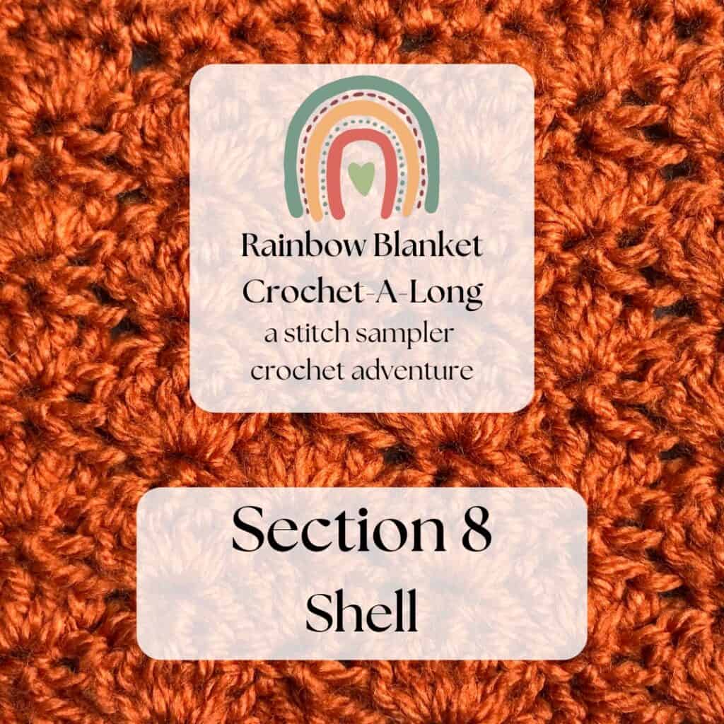 Rainbow Blanket CAL Section 8 - Shell Stitch