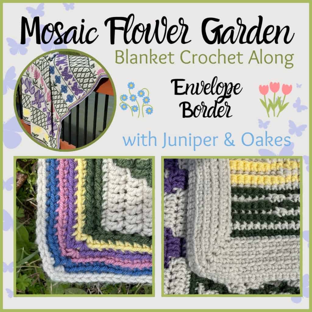 Mosaic Crochet Flower Blanket - Border Thumbnail