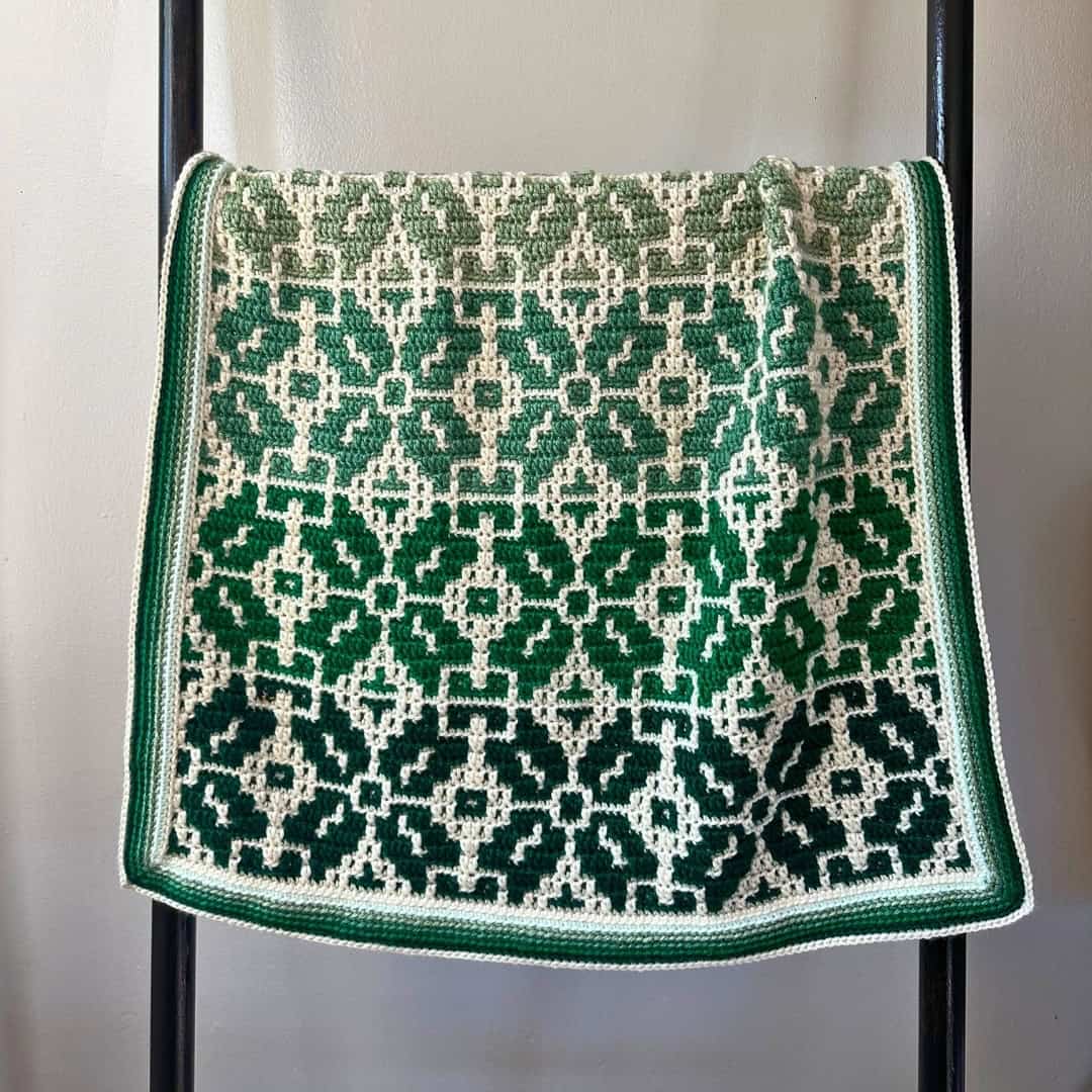 Nordic Star Baby Blanket – Free Mosaic Crochet Pattern