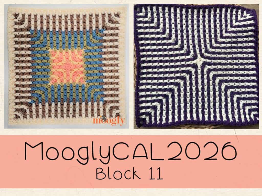 The Crossroads Square was featured in MooglyCAL 2026; image of the square in two different color schemes