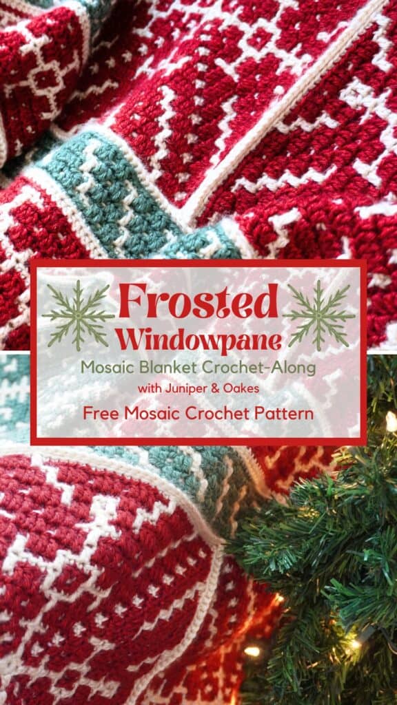 Pin the Frosted Windowpane blanket on Pinterest!