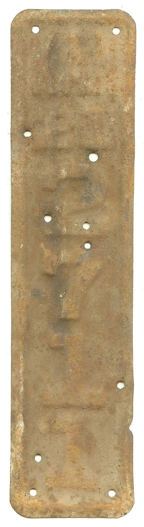 Kansas 1921 motorcycle license plate #2711