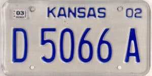 Kansas 2003 dealer license plate #D-5066-A