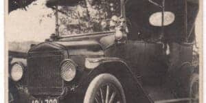 1920 Pennsylvania license plate photograph