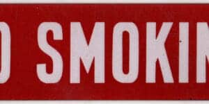 No Smoking sign
